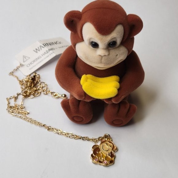 Monkey Pendant Necklace in Monkey Keepsake Box - Picture 4 of 8